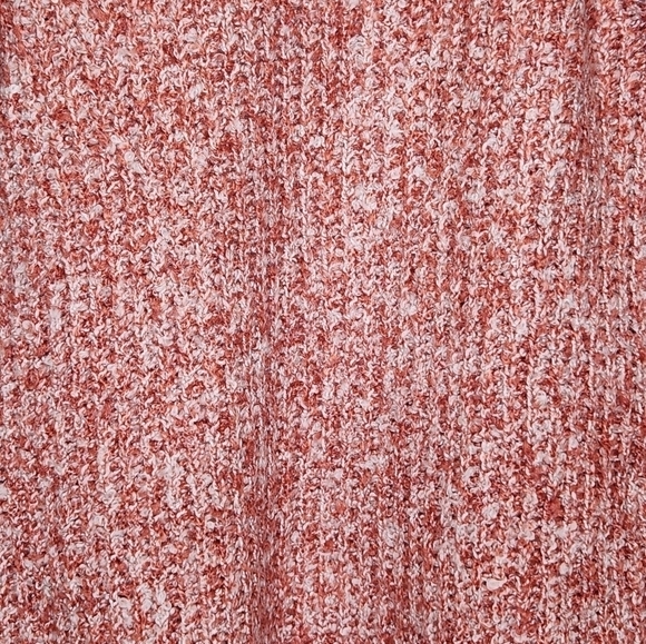 BB Dakota by Steve Madden Open Cardigan Pocket Sweater Salmon/White Size… - Picture 5 of 8